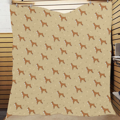 Boxers Pattern Print Design 02 Premium Quilt