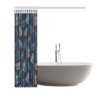 Monarch Butterfly Pattern Print Design 01 Shower Curtain