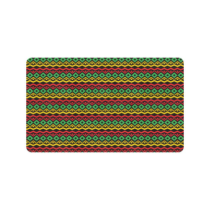 Rasta Reggae Color Themed Rubber Doormat