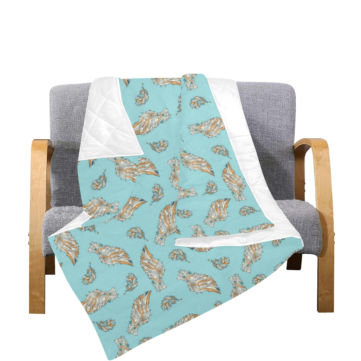 Angel Wings Pattern Print Design 03 Premium Quilt