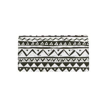 Hand draw Tribal Aztec Women's Trifold Wallet