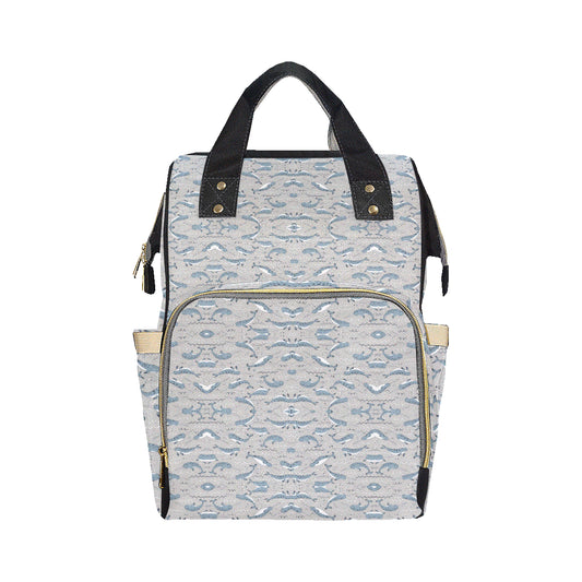 Narwhal Pattern Print Diaper Bag Backpack