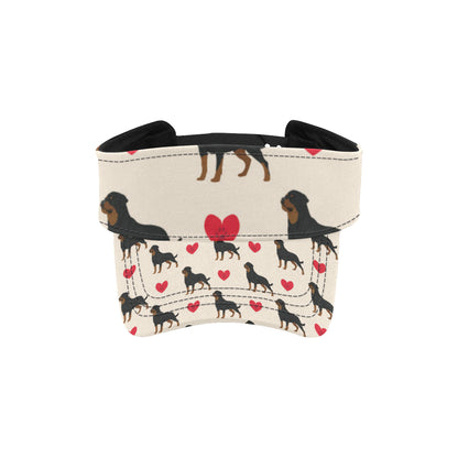 Rottweiler Pattern Print Design A02 Unisex Sun Visor