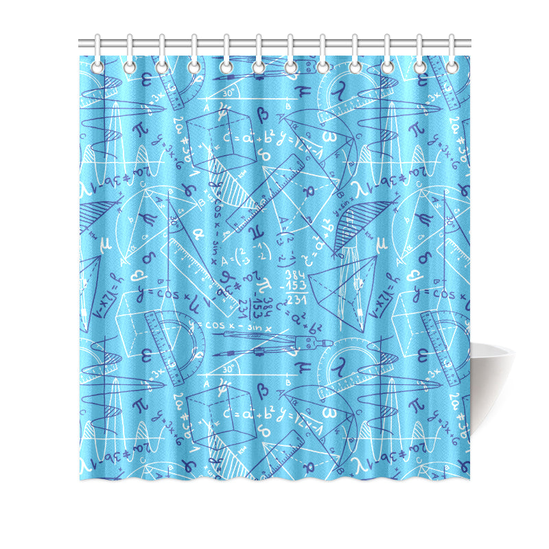 Math Pattern Print Design 02 Shower Curtain