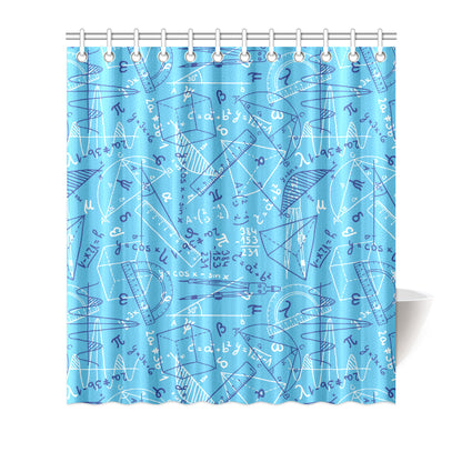 Math Pattern Print Design 02 Shower Curtain