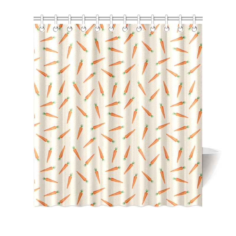 Carrot Pattern Print Design 07 Shower Curtain