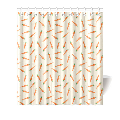 Carrot Pattern Print Design 07 Shower Curtain