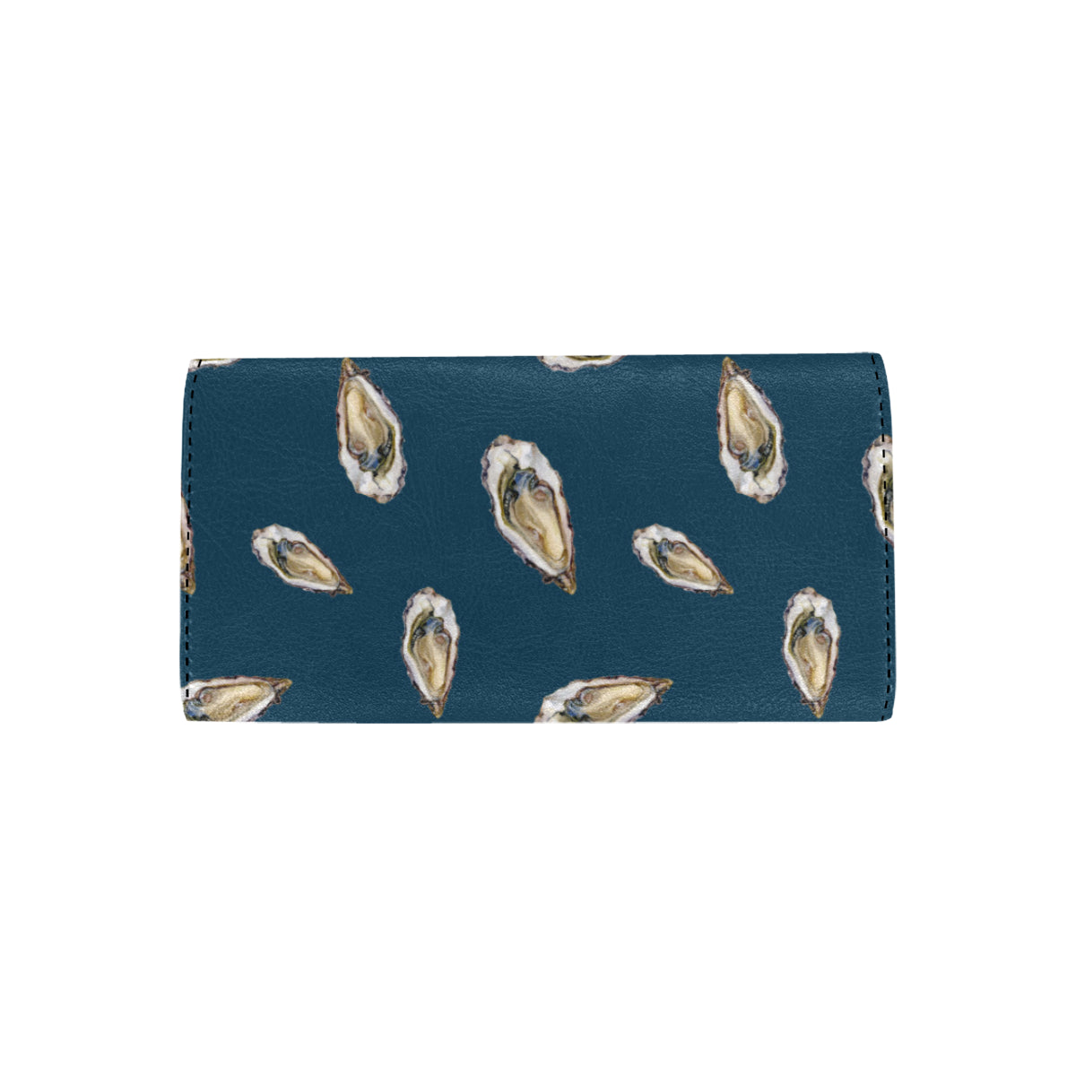 Oyster Pattern Print Design 03 Women's Trifold Wallet