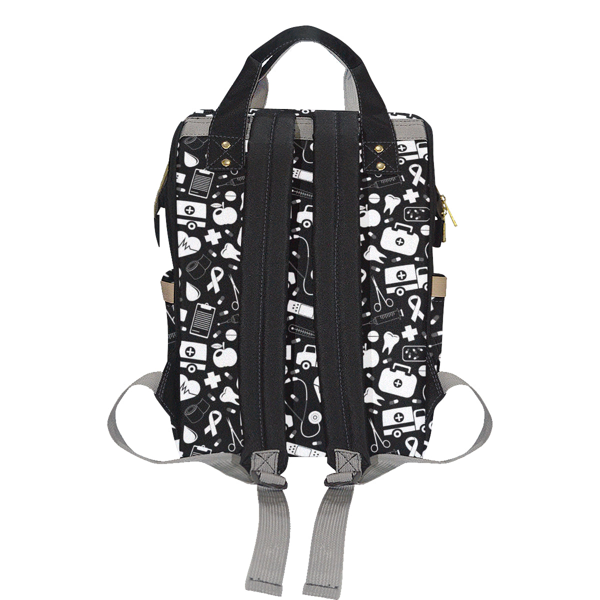 Medical Pattern Print Design 01 Diaper Bag Backpack