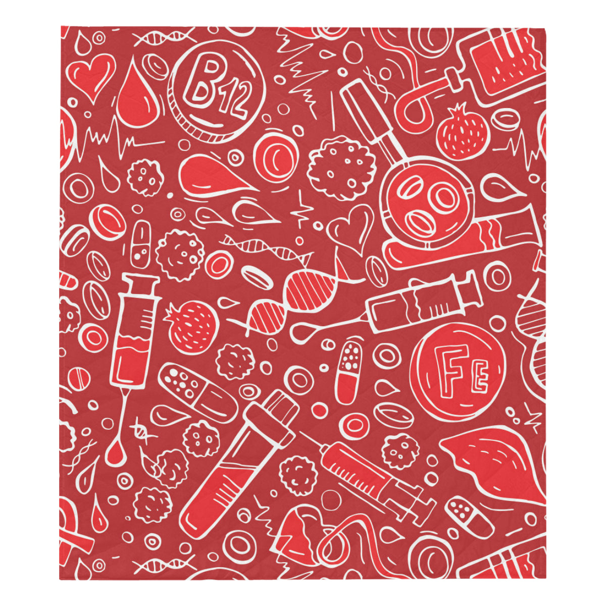 Phlebotomist Pattern Print Design A02 Premium Quilt