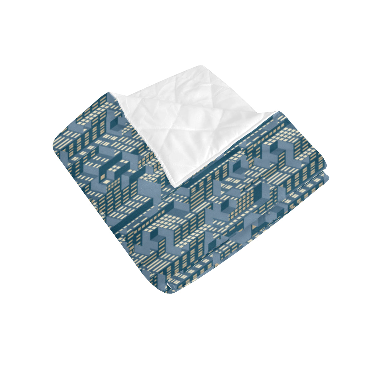 City  Pattern Print Design 01 Premium Quilt
