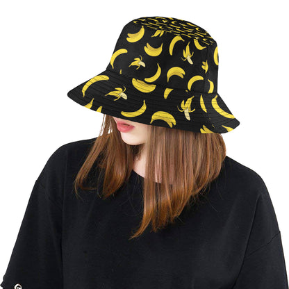 Banana Pattern Print Design BA05 Unisex Bucket Hat