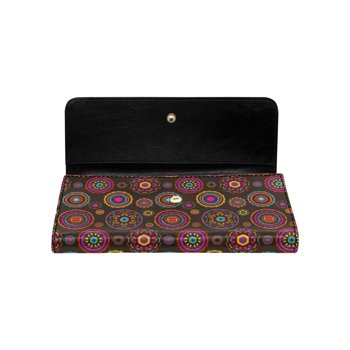 Bohemian Pattern Print Design 01 Women's Trifold Wallet