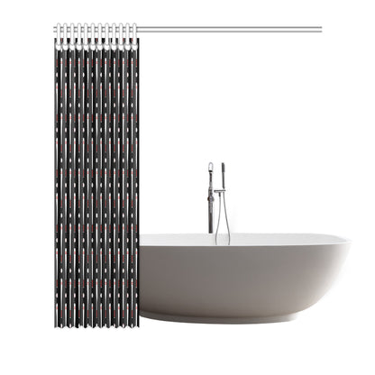 Baseball Pattern Print Design 03 Shower Curtain