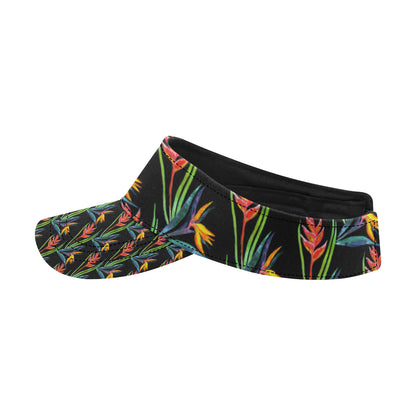 Heliconia Pattern Print Design HL04 Unisex Sun Visor