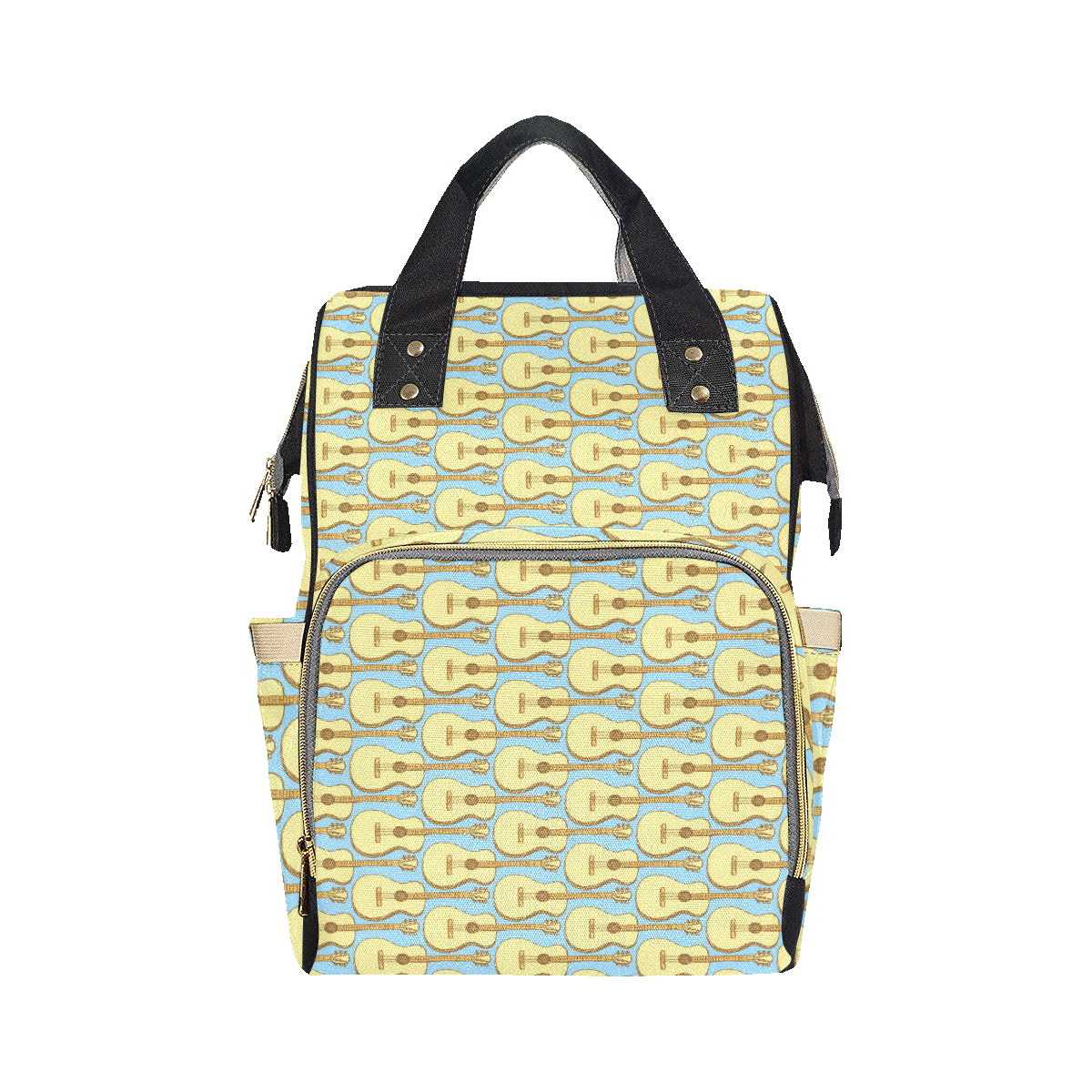Acoustic Guitar Pattern Print Design 03 Diaper Bag Backpack