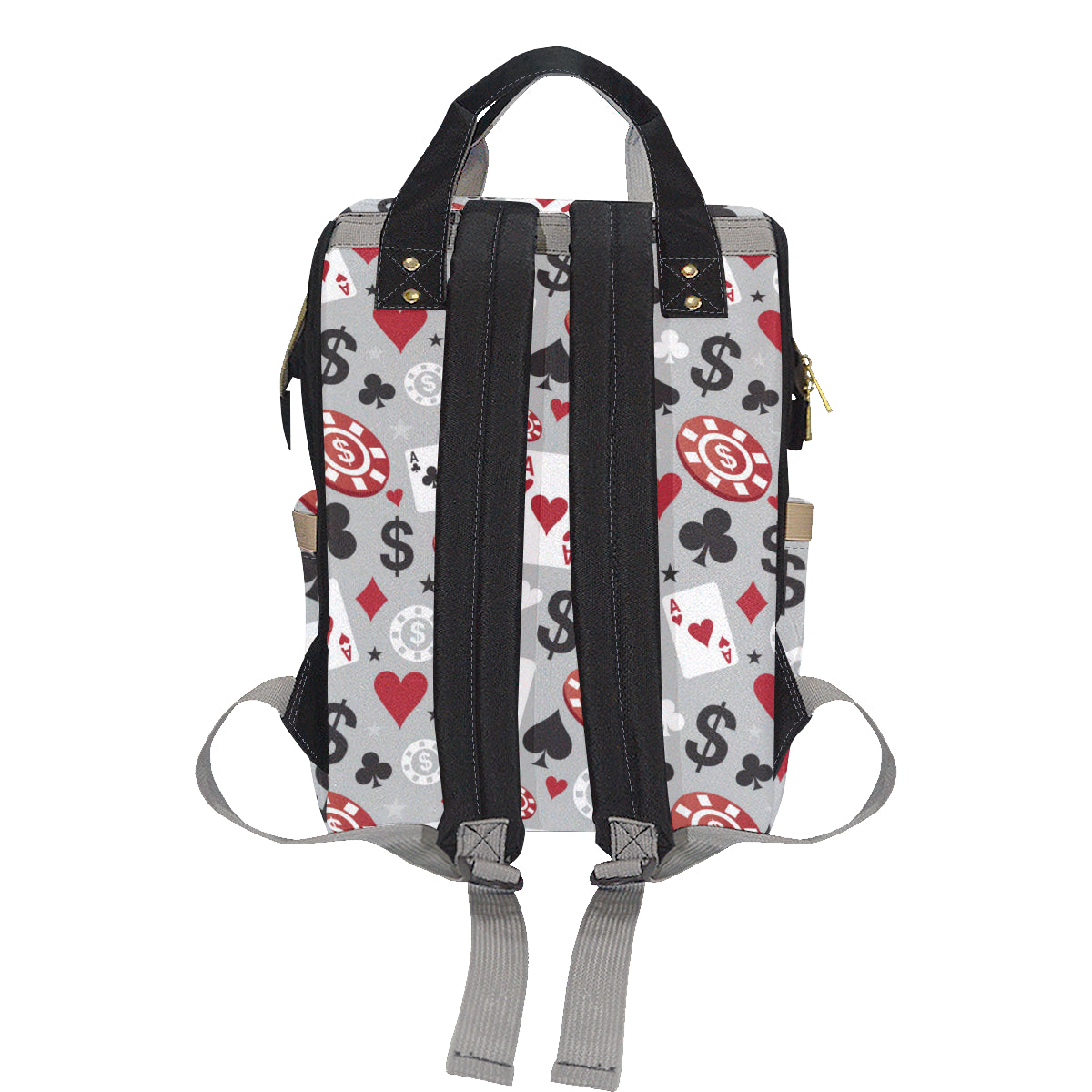 Casino Pattern Print Design 01 Diaper Bag Backpack