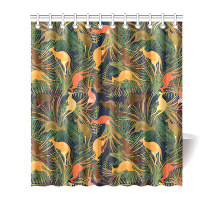 Kangaroos Pattern Print Design 07 Shower Curtain