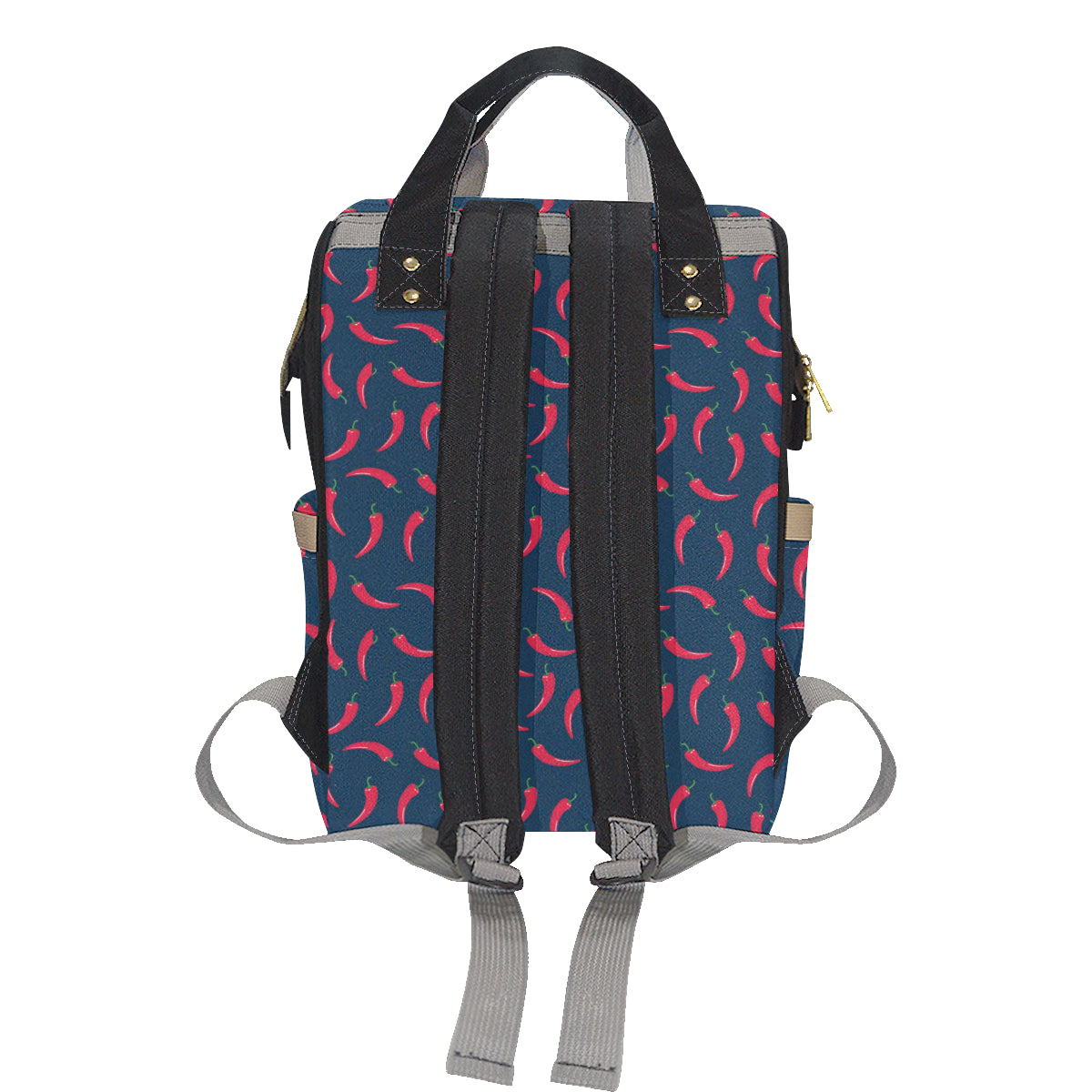 Chilli Pepper Pattern Print Design 03 Diaper Bag Backpack