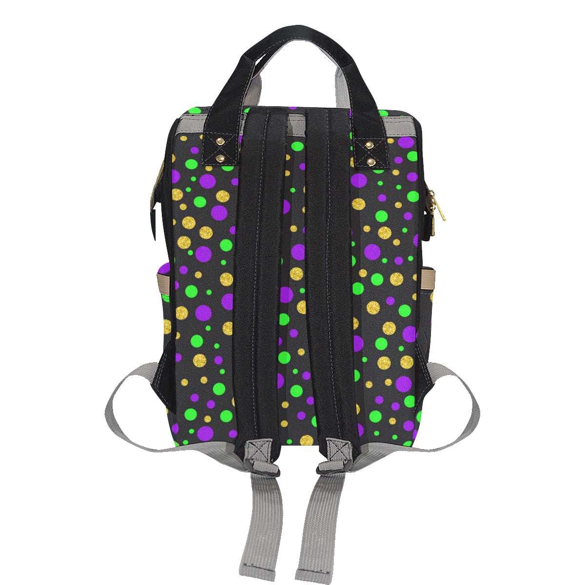 Mardi Gras Pattern Print Design 07 Diaper Bag Backpack