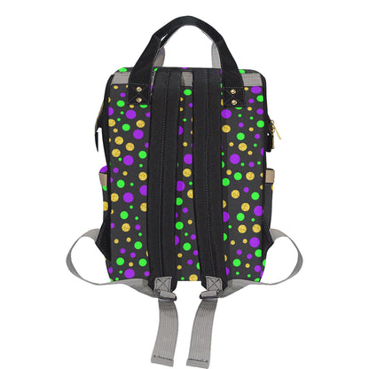 Mardi Gras Pattern Print Design 07 Diaper Bag Backpack