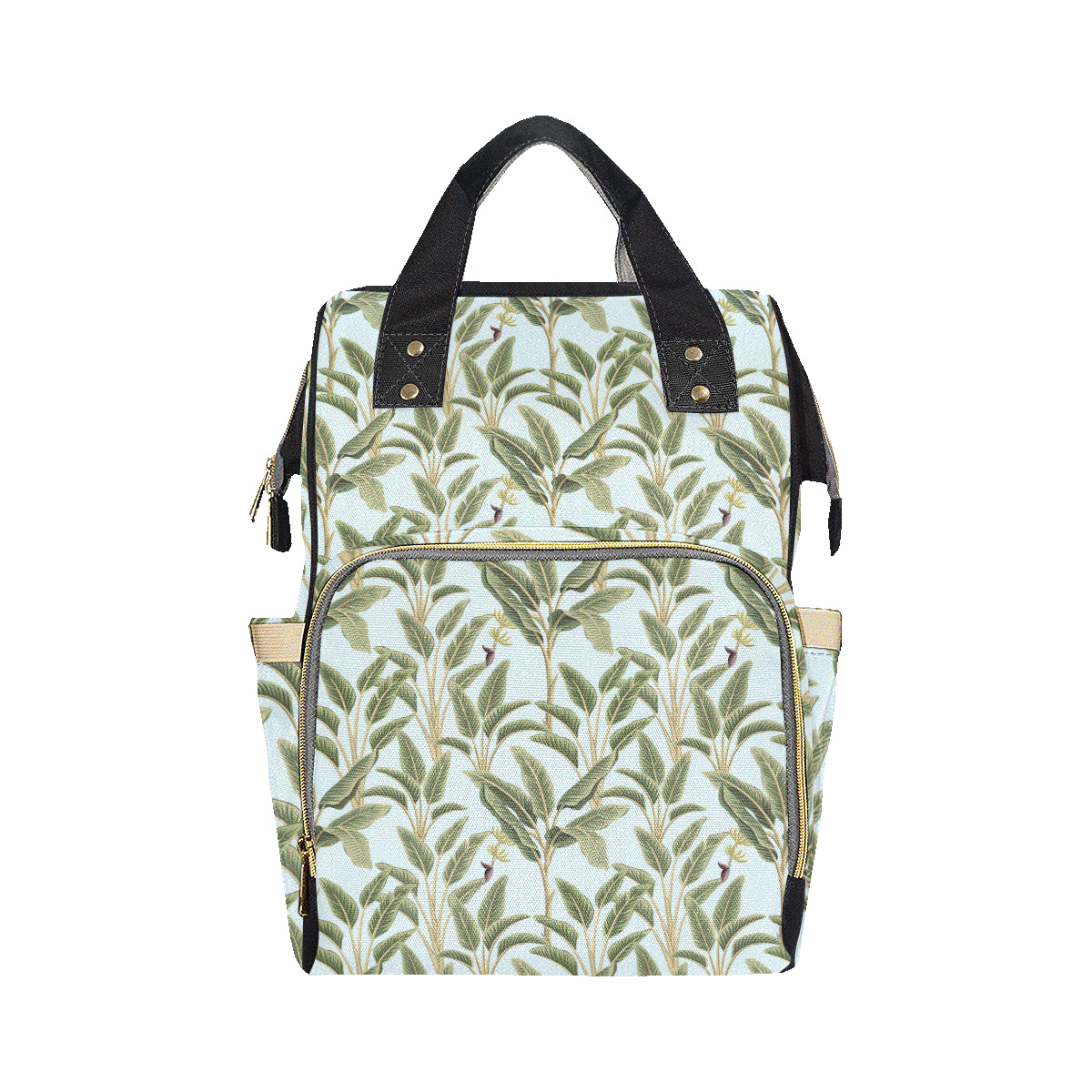 Banana Leaf Pattern Print Design BL03 Diaper Bag Backpack
