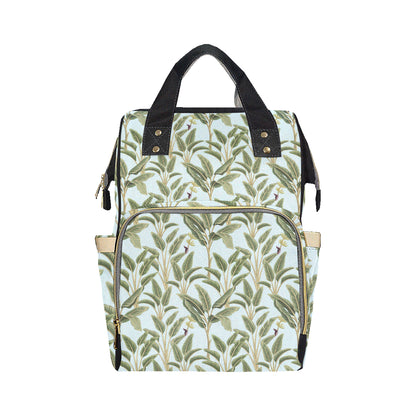Banana Leaf Pattern Print Design BL03 Diaper Bag Backpack