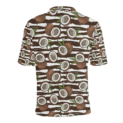 Coconut Pattern Print Design CN04 Men Polo Shirt