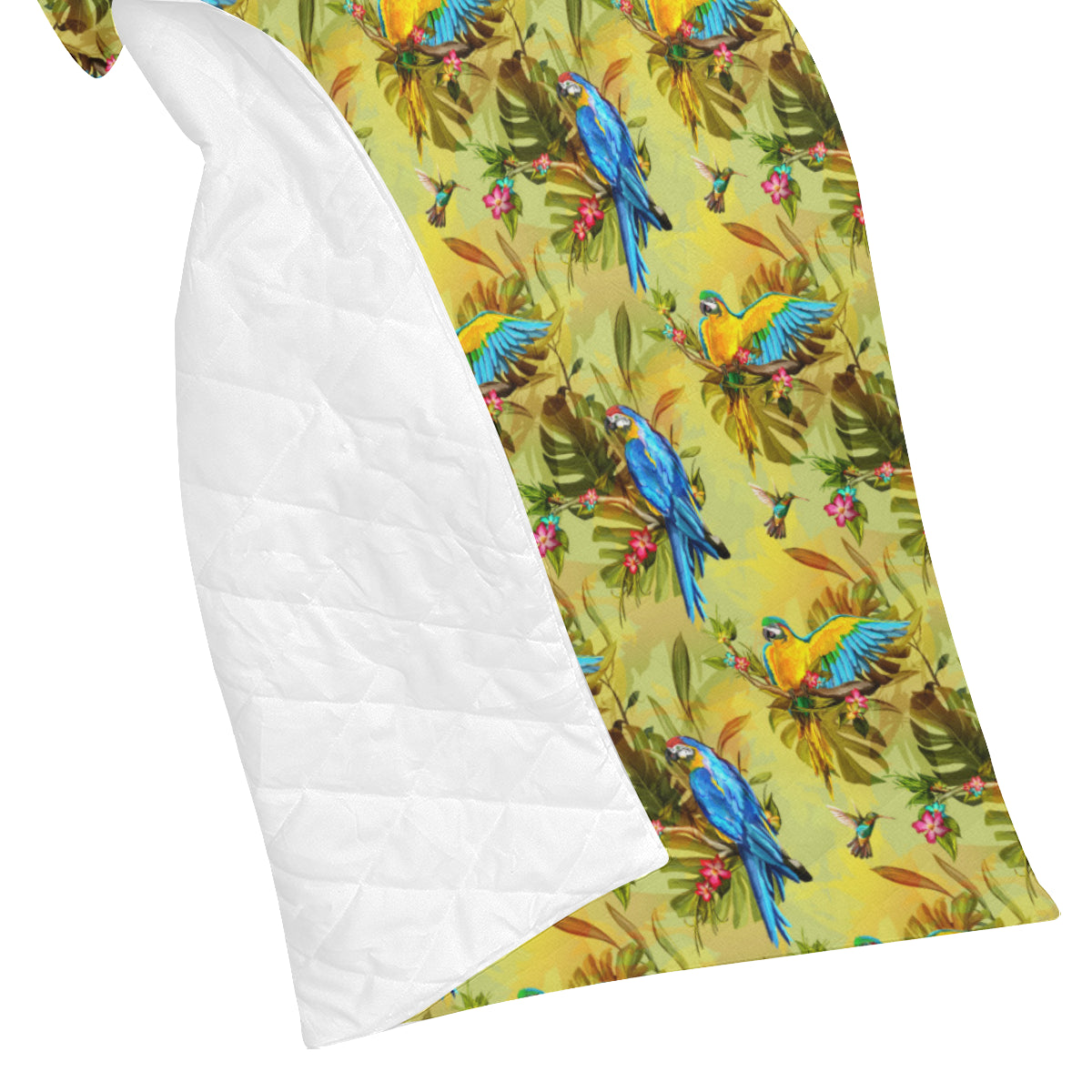 Parrot Pattern Print Design A02 Premium Quilt