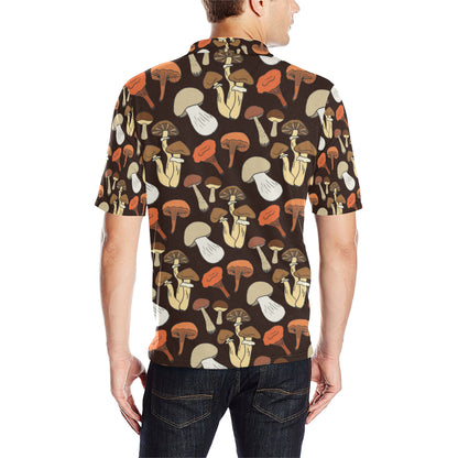 Mushroom Pattern Print Design A05 Men Polo Shirt