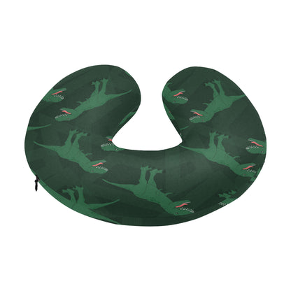 T Rex Pattern Print Design A06 U-Shaped Travel Neck Pillow