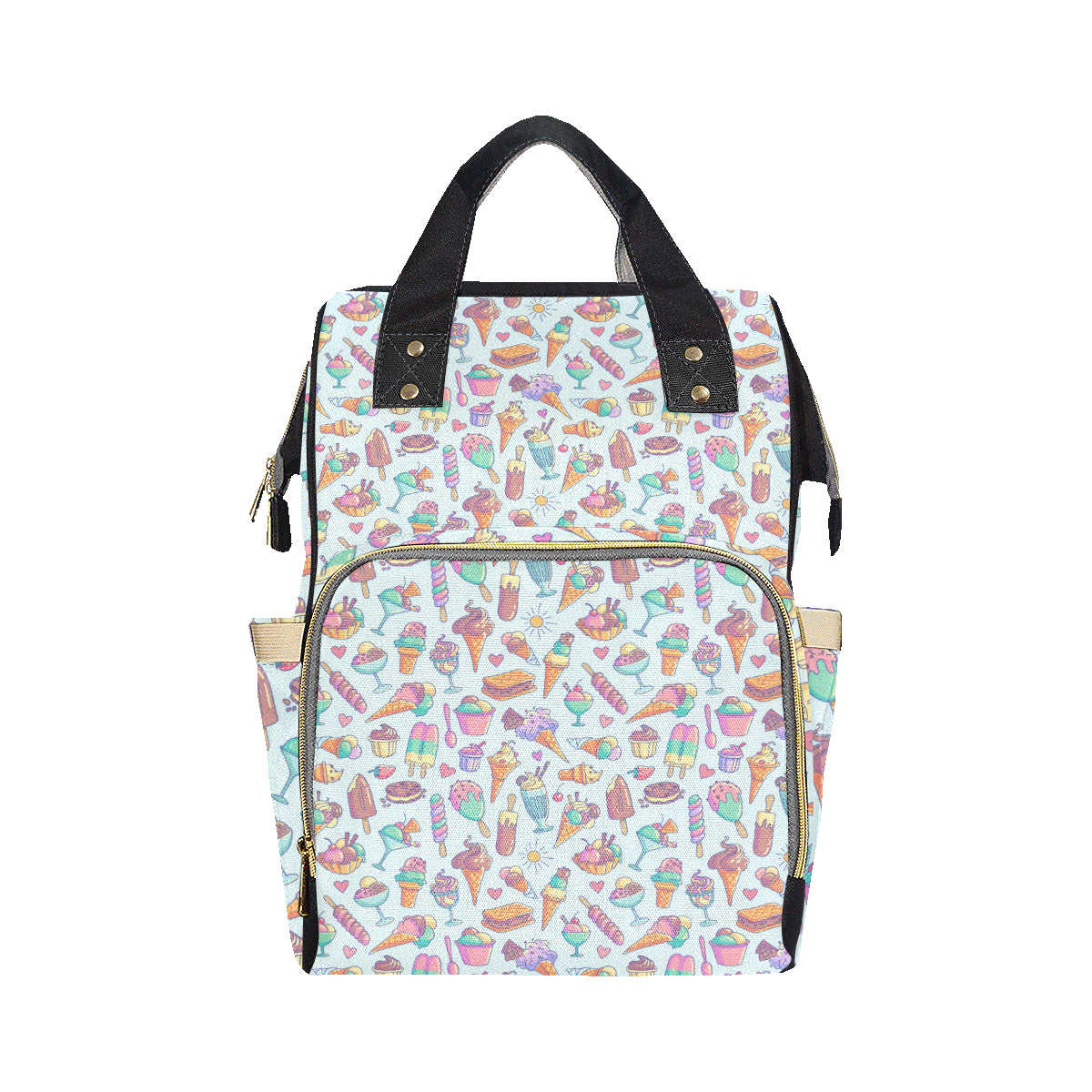 Ice Cream Pattern Print Design IC02 Diaper Bag Backpack
