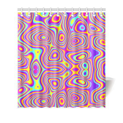 Liquid Pattern Print Design 06 Shower Curtain