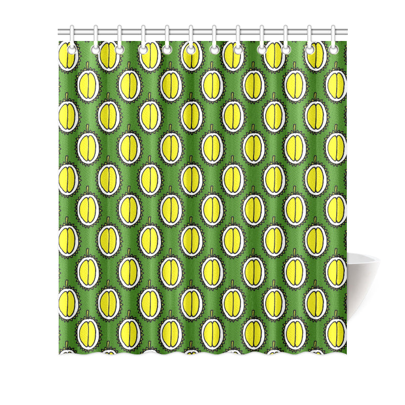 Durian Pattern Print Design DR01 Shower Curtain