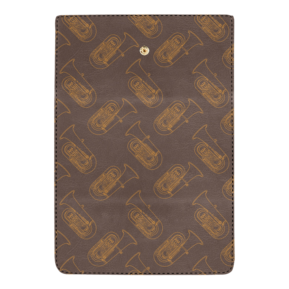 Tuba Pattern Print Design 02 Women's Trifold Wallet