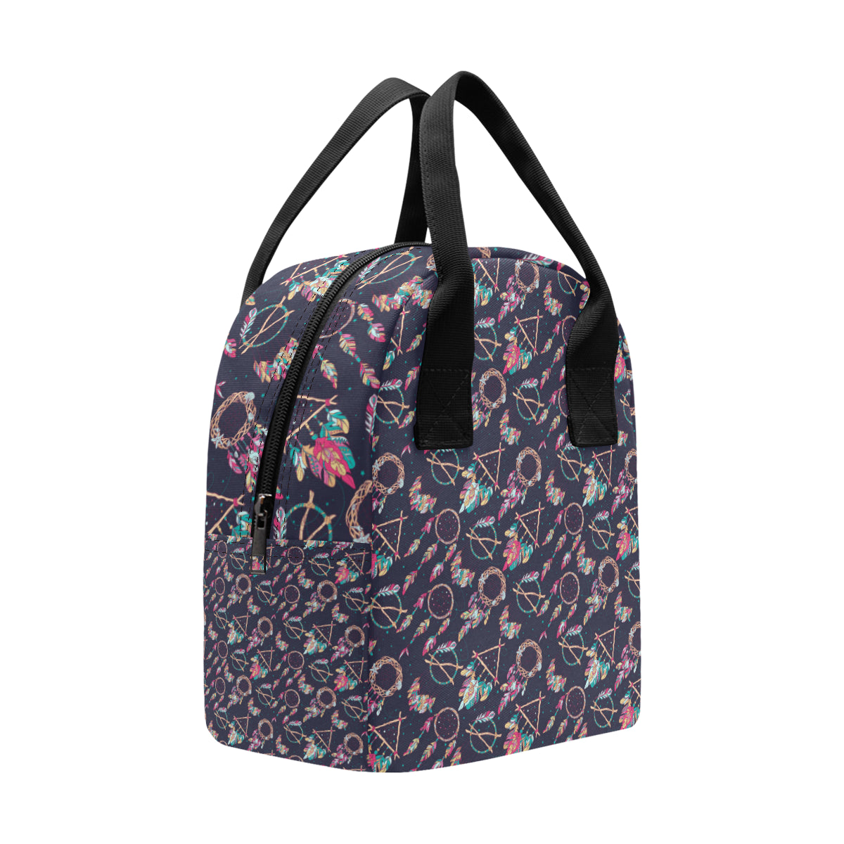 Boho Dream Catcher Colorful Insulated Lunch Bag