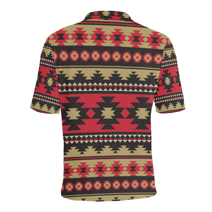 Navajo Pattern Print Design A04 Men Polo Shirt