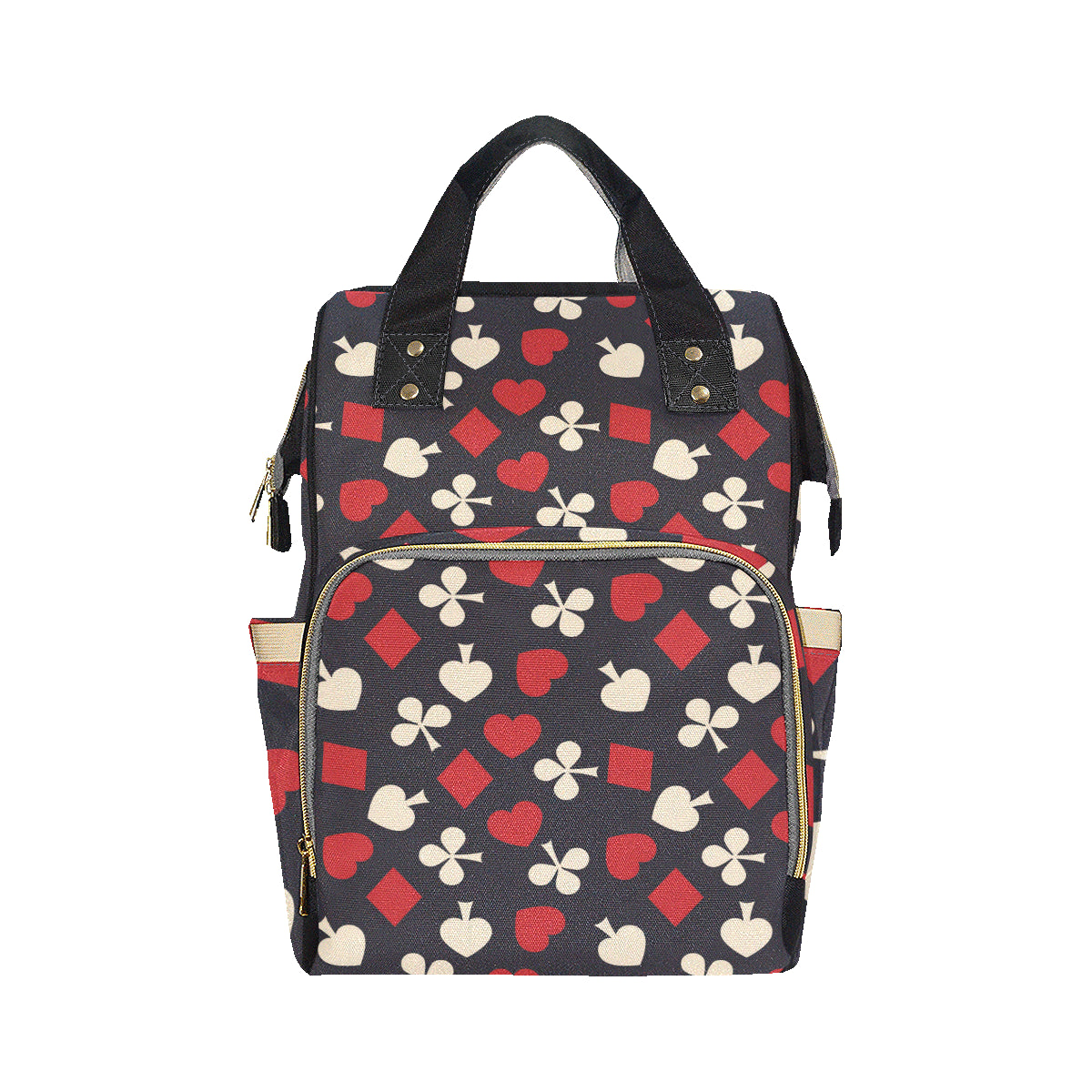 Poker Cards Pattern Print Design A02 Diaper Bag Backpack