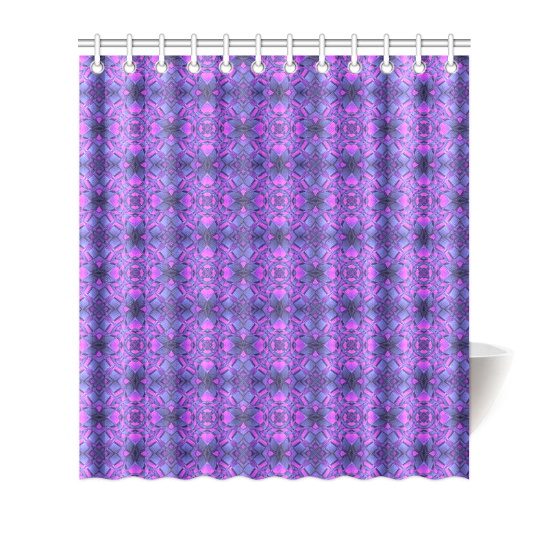 kaleidoscope Pattern Print Design Shower Curtain