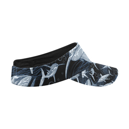 Shark Print Pattern Unisex Sun Visor