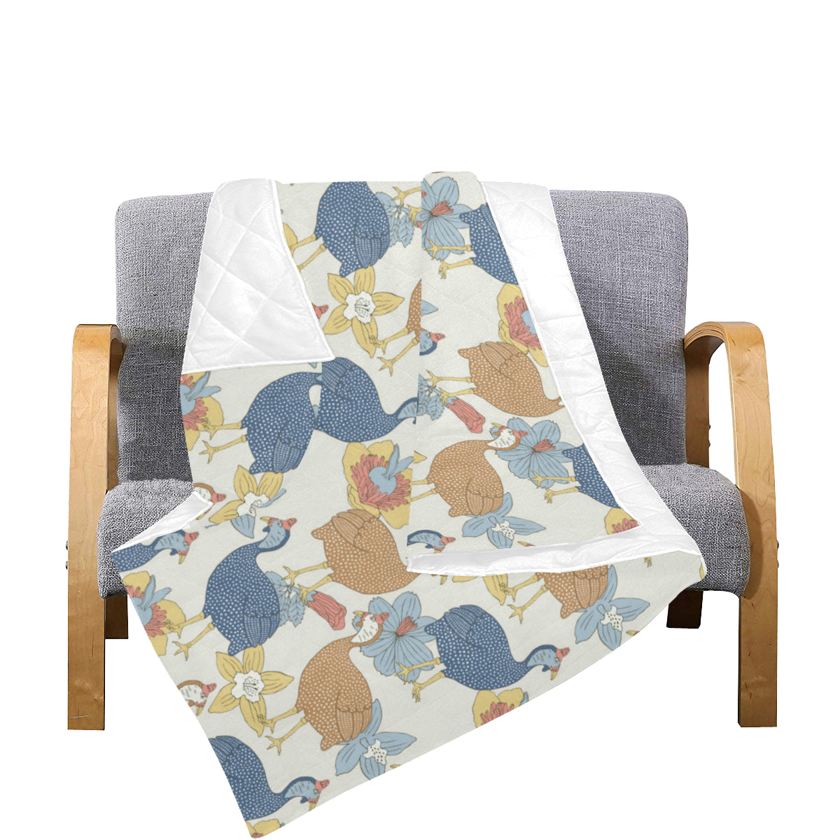 Guinea Fowl Pattern Print Design 01 Premium Quilt