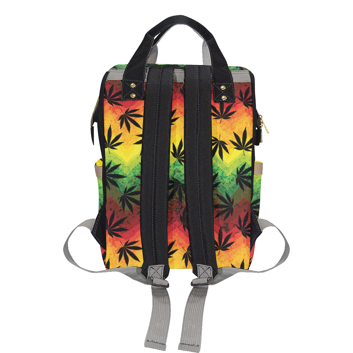 Rasta Pattern Print Design A02 Diaper Bag Backpack