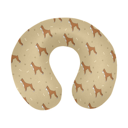 Boxers Pattern Print Design 02 U-Shaped Travel Neck Pillow