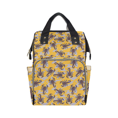 Scorpion Pattern Print Design 01 Diaper Bag Backpack