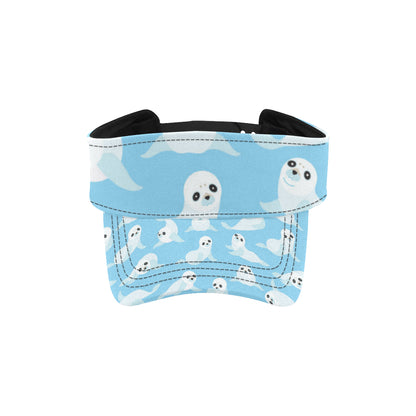 Sea Lion Cute Pattern Print Design 03 Unisex Sun Visor
