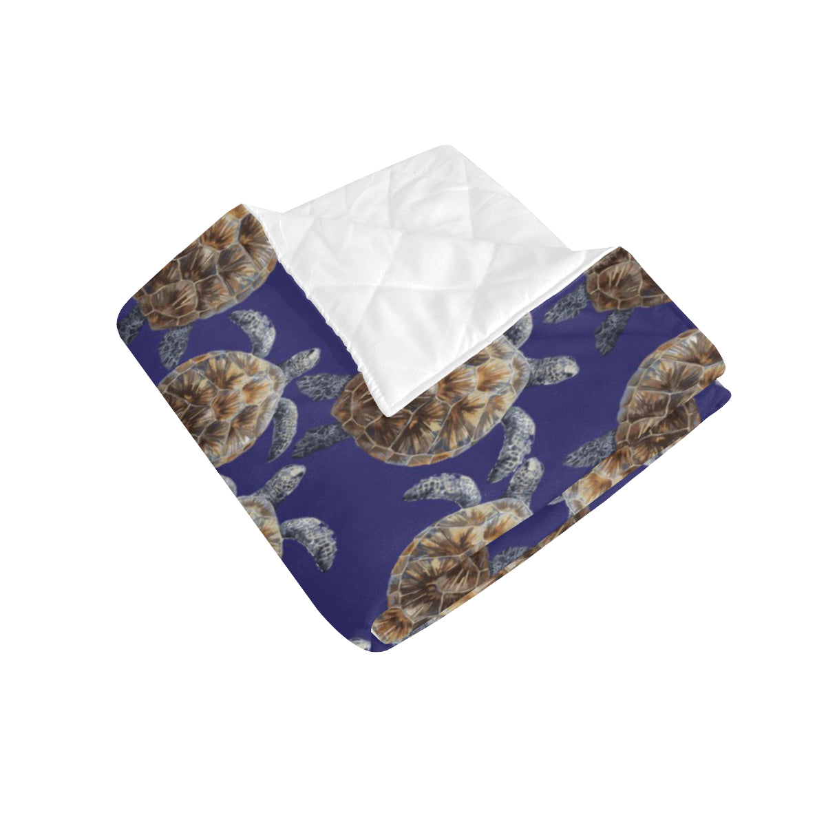 Sea Turtle Pattern Print Design T05 Premium Quilt