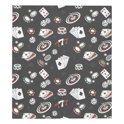 Casino Pattern Print Design 02 Premium Quilt