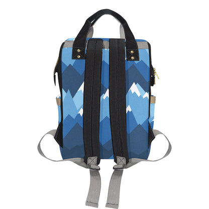 Mountain Pattern Print Design 04 Diaper Bag Backpack