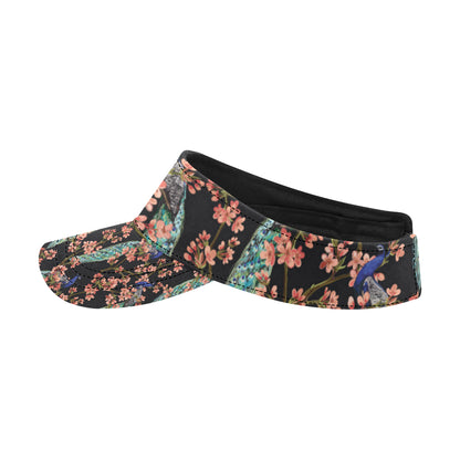 Peacock Pattern Print Design A01 Unisex Sun Visor