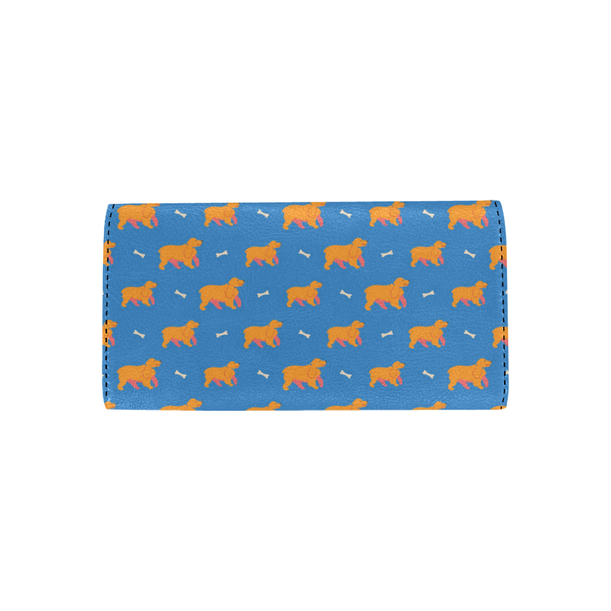 Cocker Pattern Print Design 04 Women's Trifold Wallet